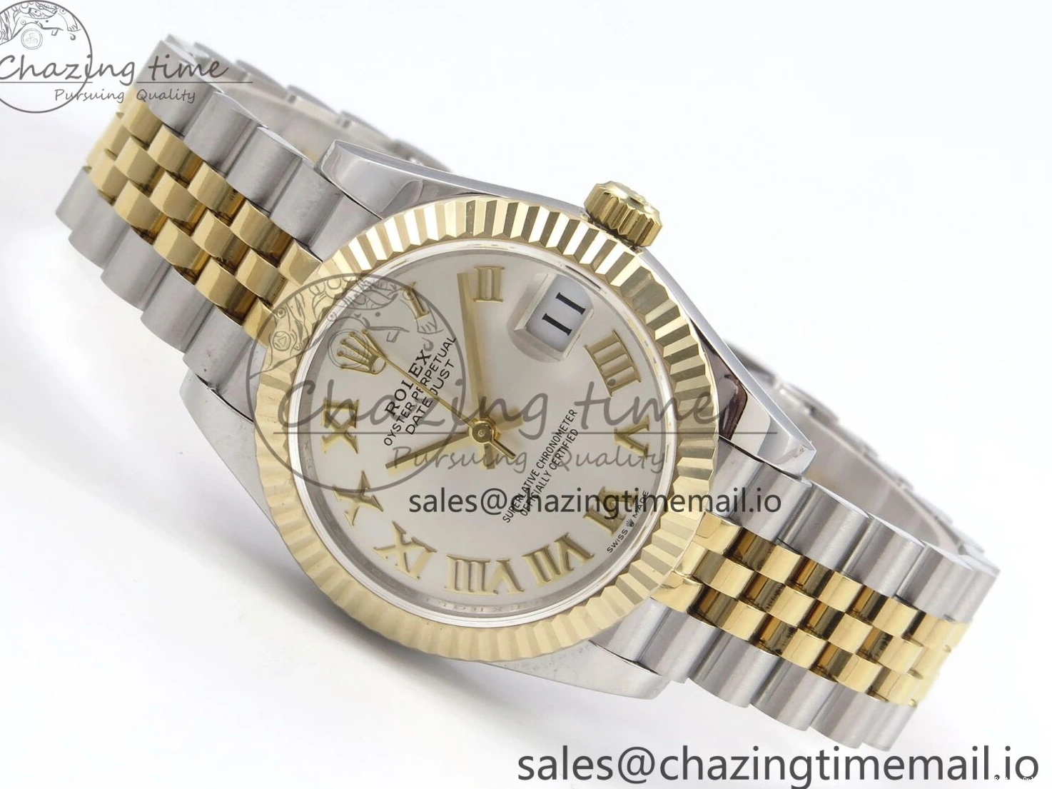 0102 Upgraded DateJust 31 278273 SS YG GMF 1:1 Best Edition 904L Steel Silver Roman Dial on Jubilee Bracelet A 1155